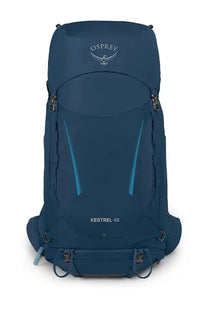 Osprey unisex zaino kestrel blue deep blue 48 hiking backpack with light blue accent stripes and white logo
