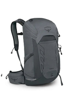 Gray osprey talon 26 backpack with black accents featuring a sleek modern design for versatile outdoor use