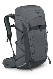 Osprey unisex zaino talon grey 38 hiking backpack with gray fabric black accents and geometric side panel pattern