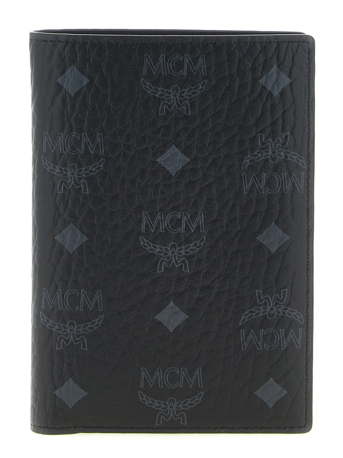 MCM Ottomar Passport Holder Black