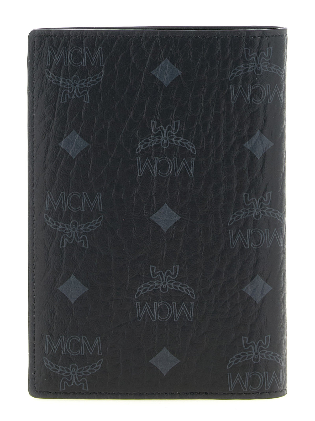 MCM Ottomar Passport Holder Black