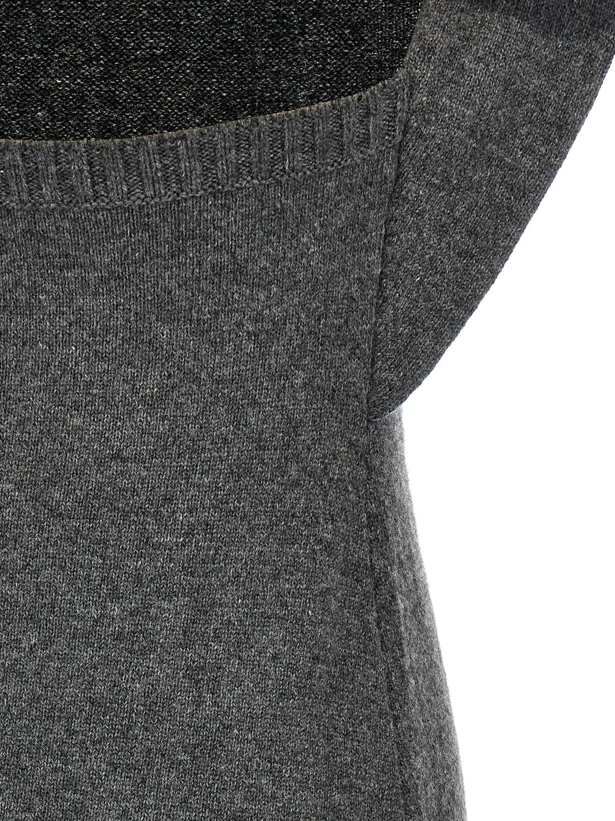 courrèges Over the Shoulder Drapè Dress Grey