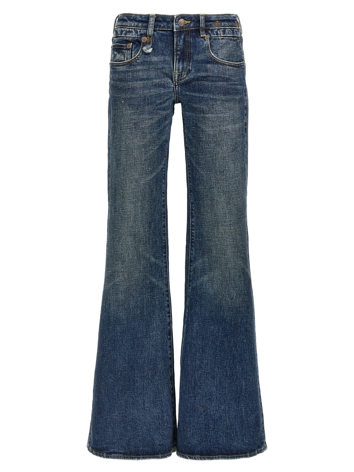 R13 Overflow Boy Flare Jeans Blue