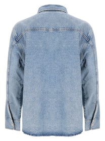 Ami Paris Women's Overshirt in Denim Blue