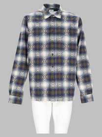 Ps By Paul Smith Men's Overshirt in Jacquard Di Cotone Blue