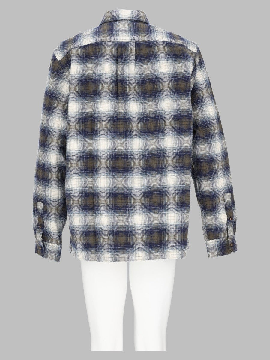 Ps By Paul Smith Men's Overshirt in Jacquard Di Cotone Blue