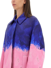 Dries Van Noten Women's Oversize Coat Multicolor