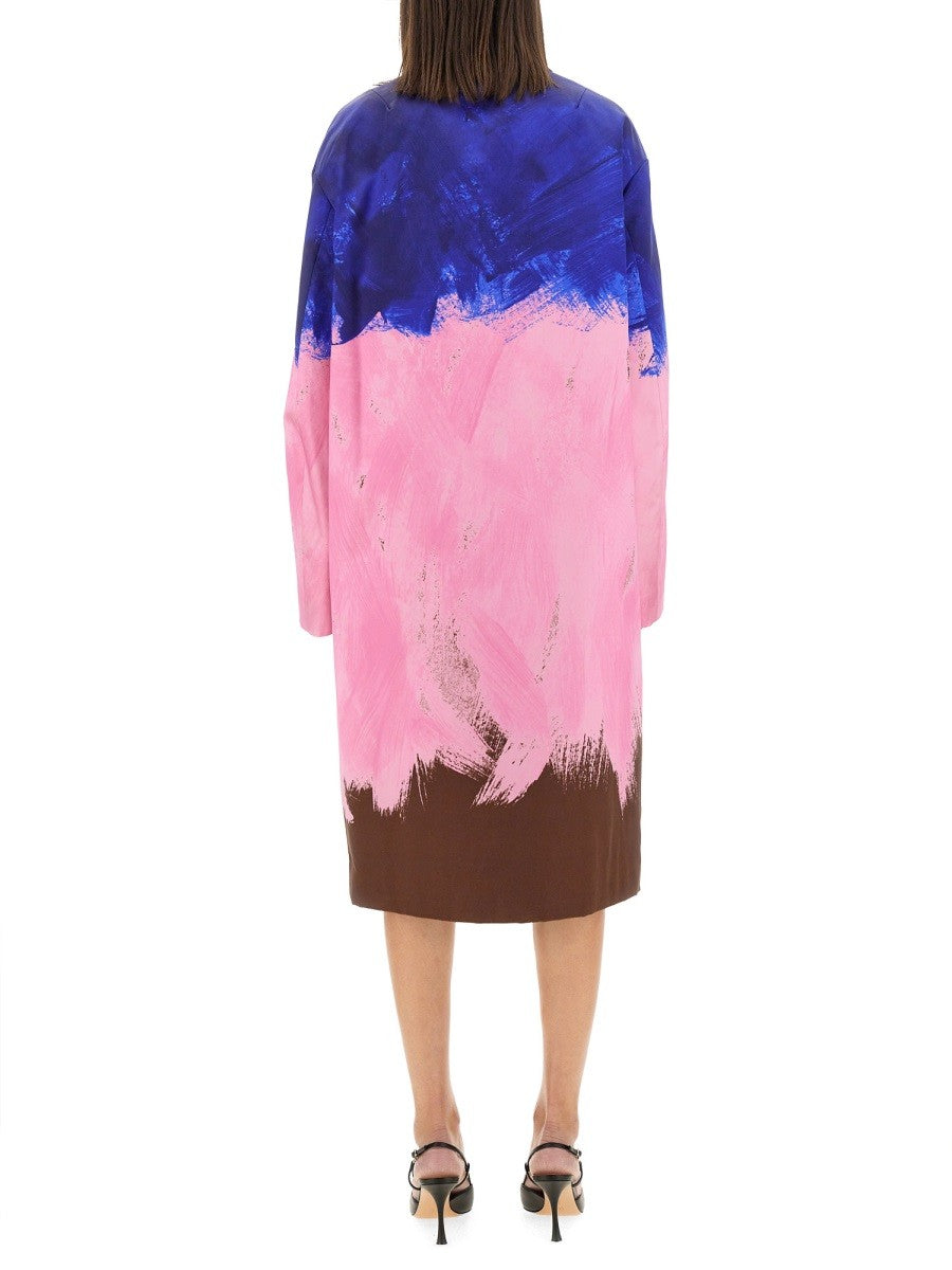 Dries Van Noten Women's Oversize Coat Multicolor