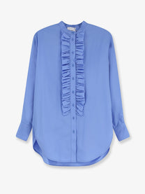 Nude Women's Ruches Shirt Blue