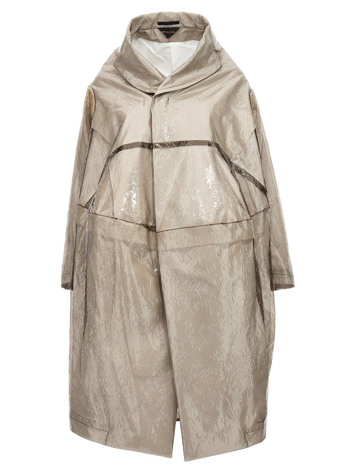 Comme Des Garçons Oversize Texture Trench Coat Grey