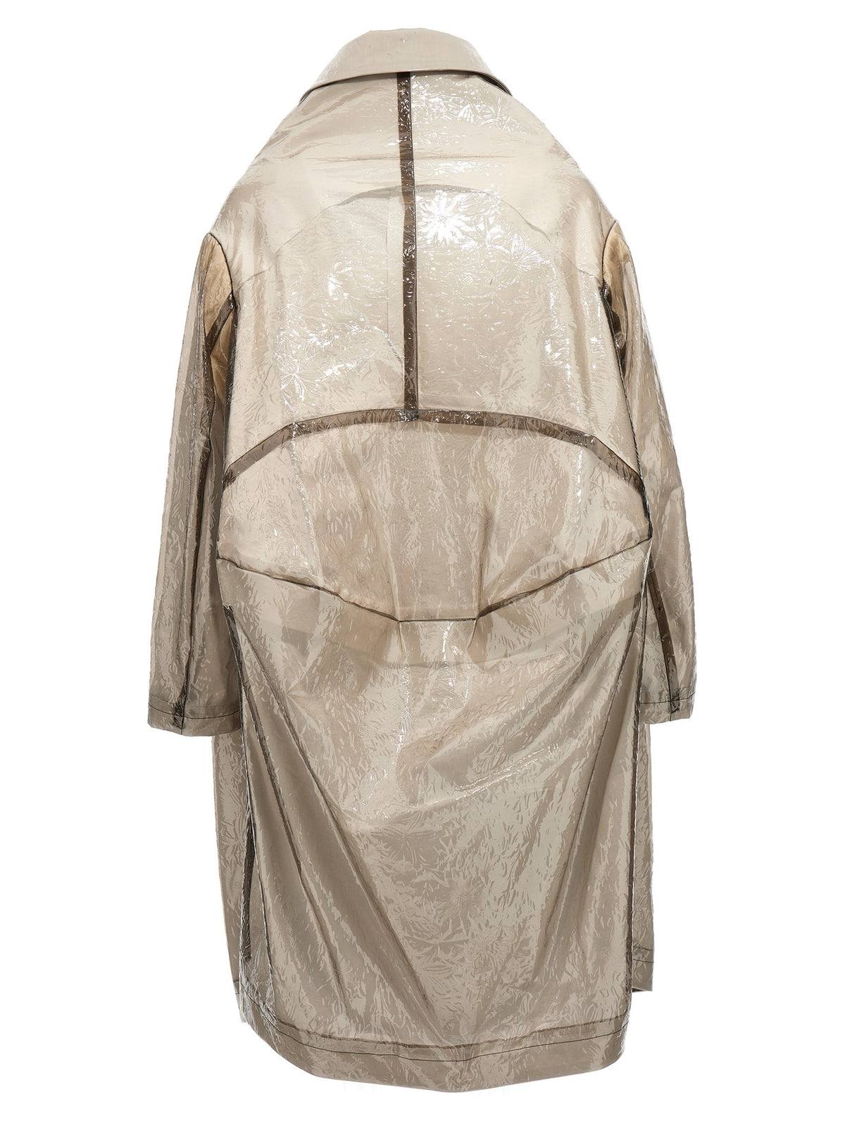 Comme Des Garçons Oversize Texture Trench Coat Grey