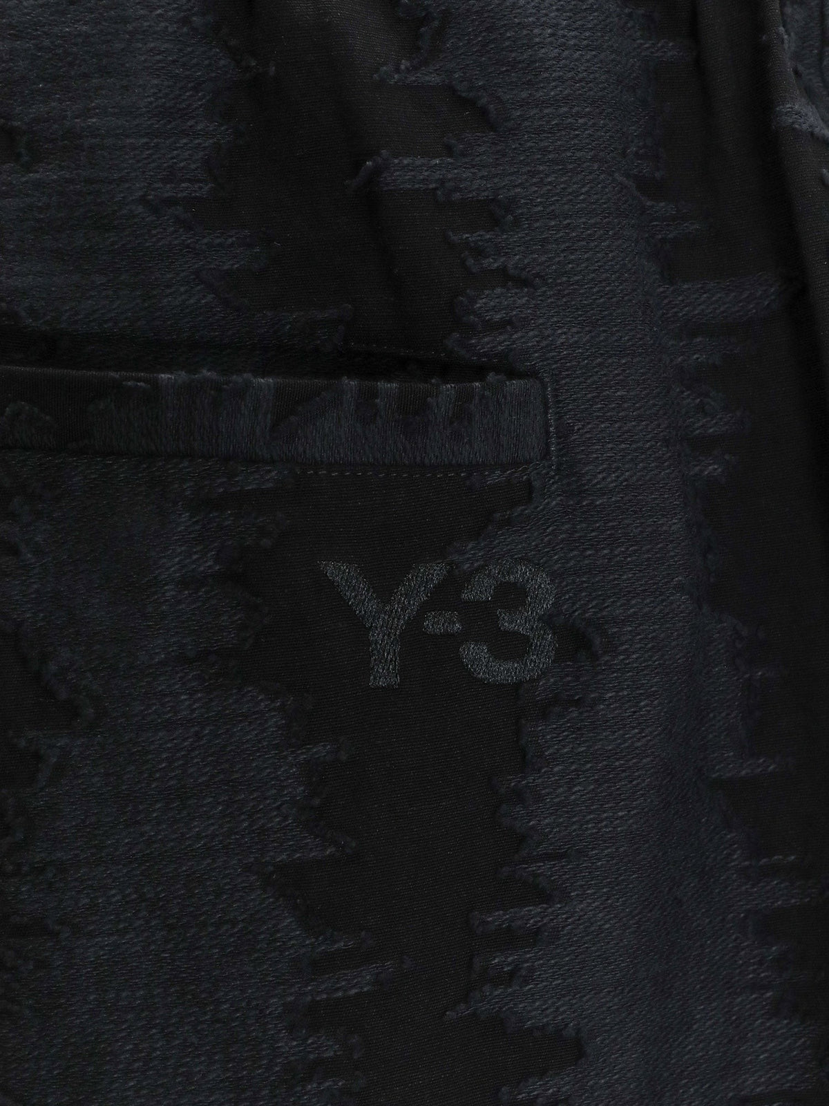Y-3 Men's Cotton and Linen Trousers Black