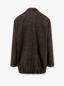 Alysi Women's Oversize Wool and Linen Blend Blazer SIGARO