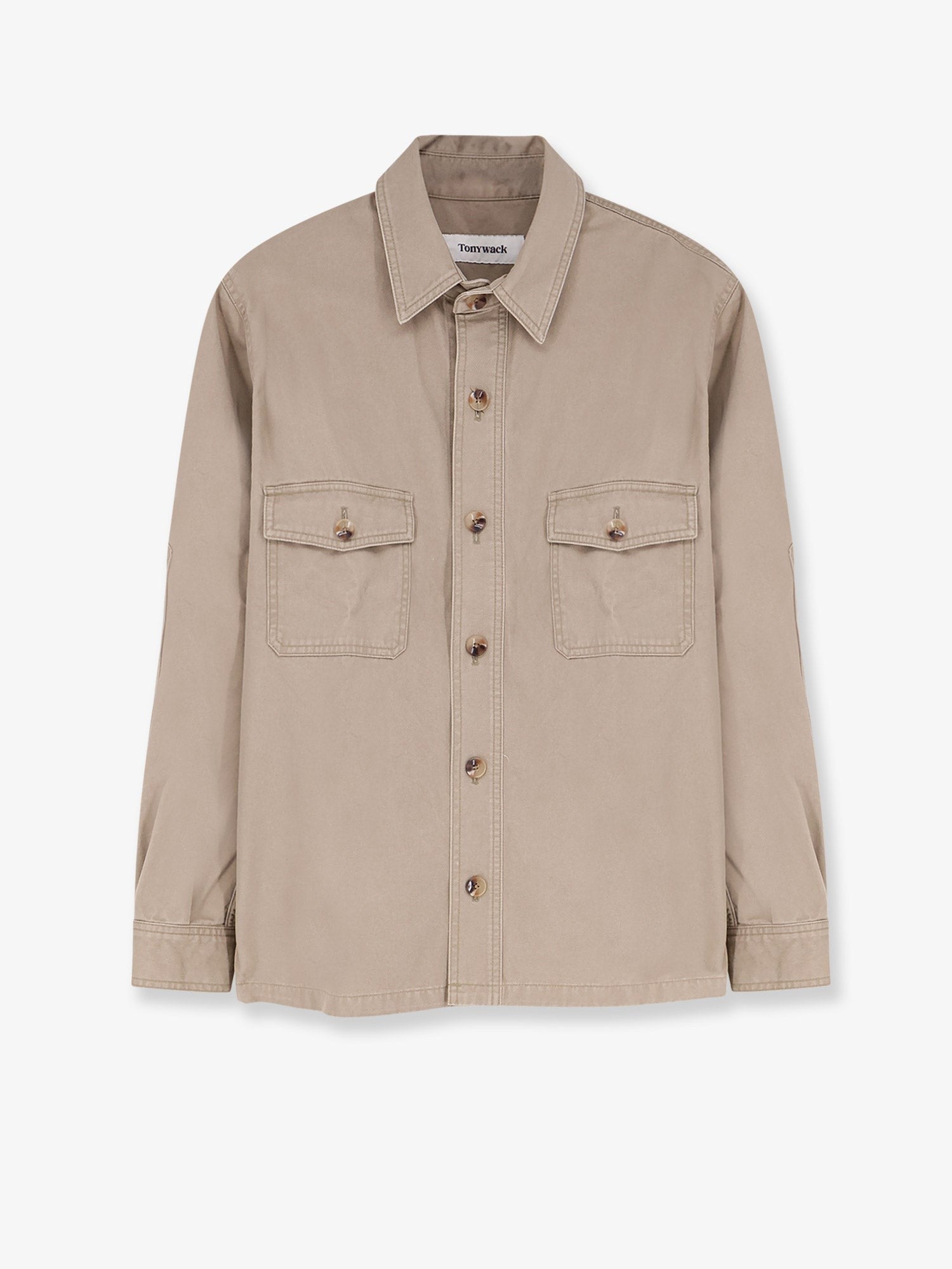 Tonywack Men's Oversized Cotton Shirt Beige