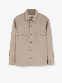 Tonywack Men's Oversized Cotton Shirt Beige