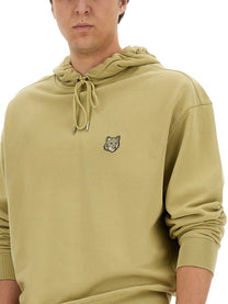 Maison Kitsuné Men's Oversized Hoodie Beige