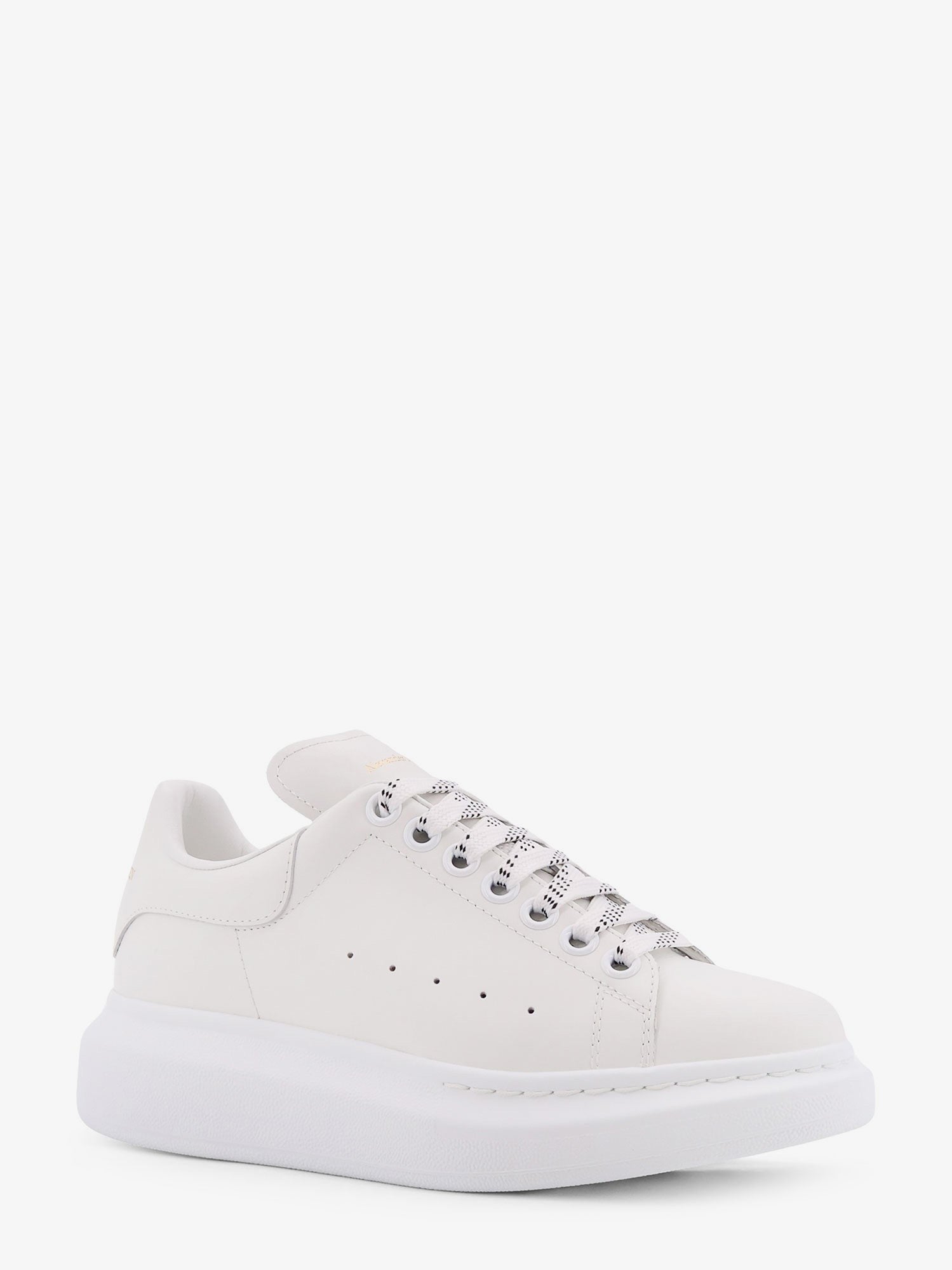 Alexander McQueen Women's Oversized Leather Sneakers White
