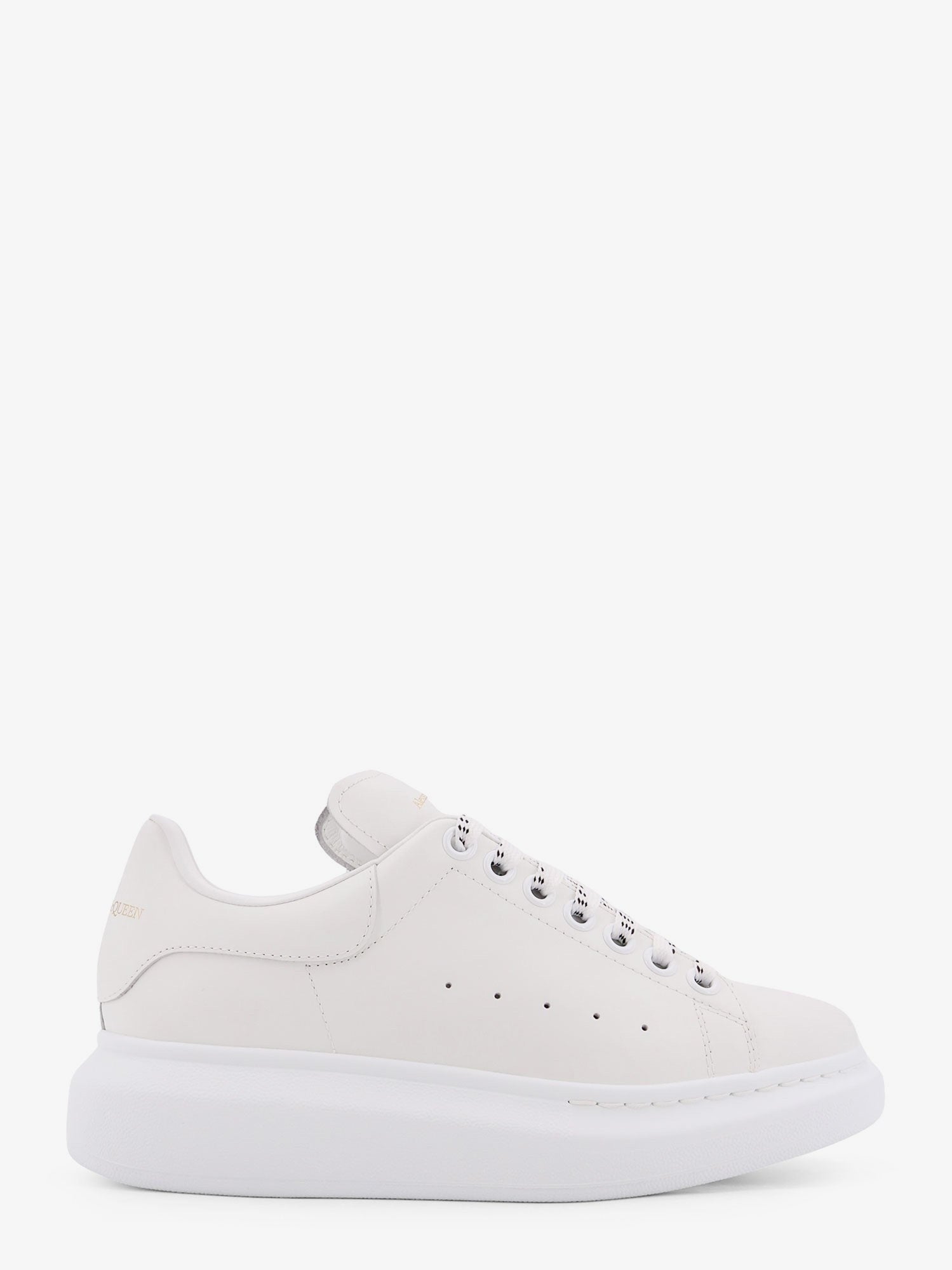 Alexander McQueen Women's Oversized Leather Sneakers White