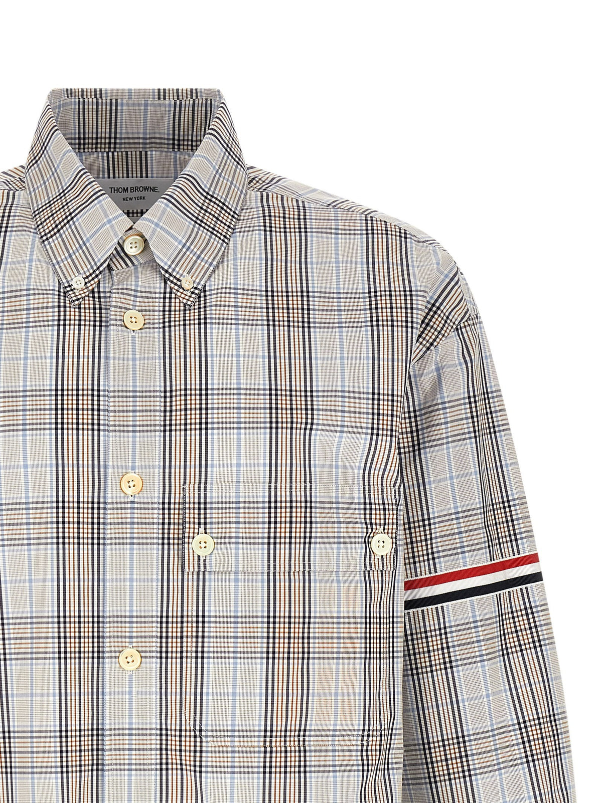 Thom Browne Oversized Rwb Shirt Gold