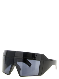 Rick Owens Owens Suicidebandofficial Rev Sunglasses Black, view 3
