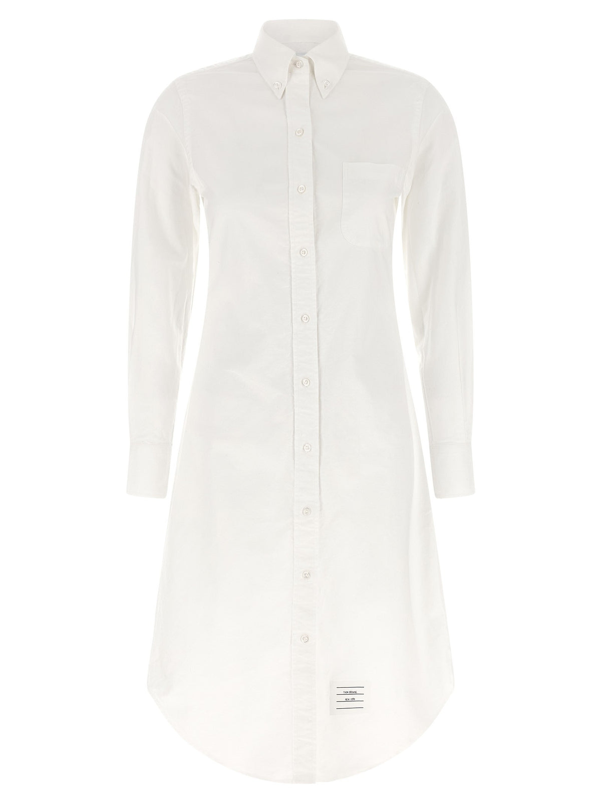 Thom Browne Oxford Chermisier Dress White