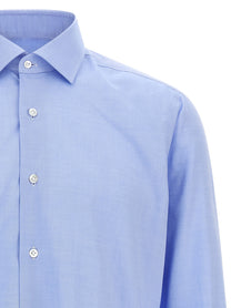 Barba Oxford Cotton Shirt Blue