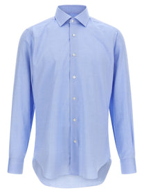 Barba Oxford Cotton Shirt Blue