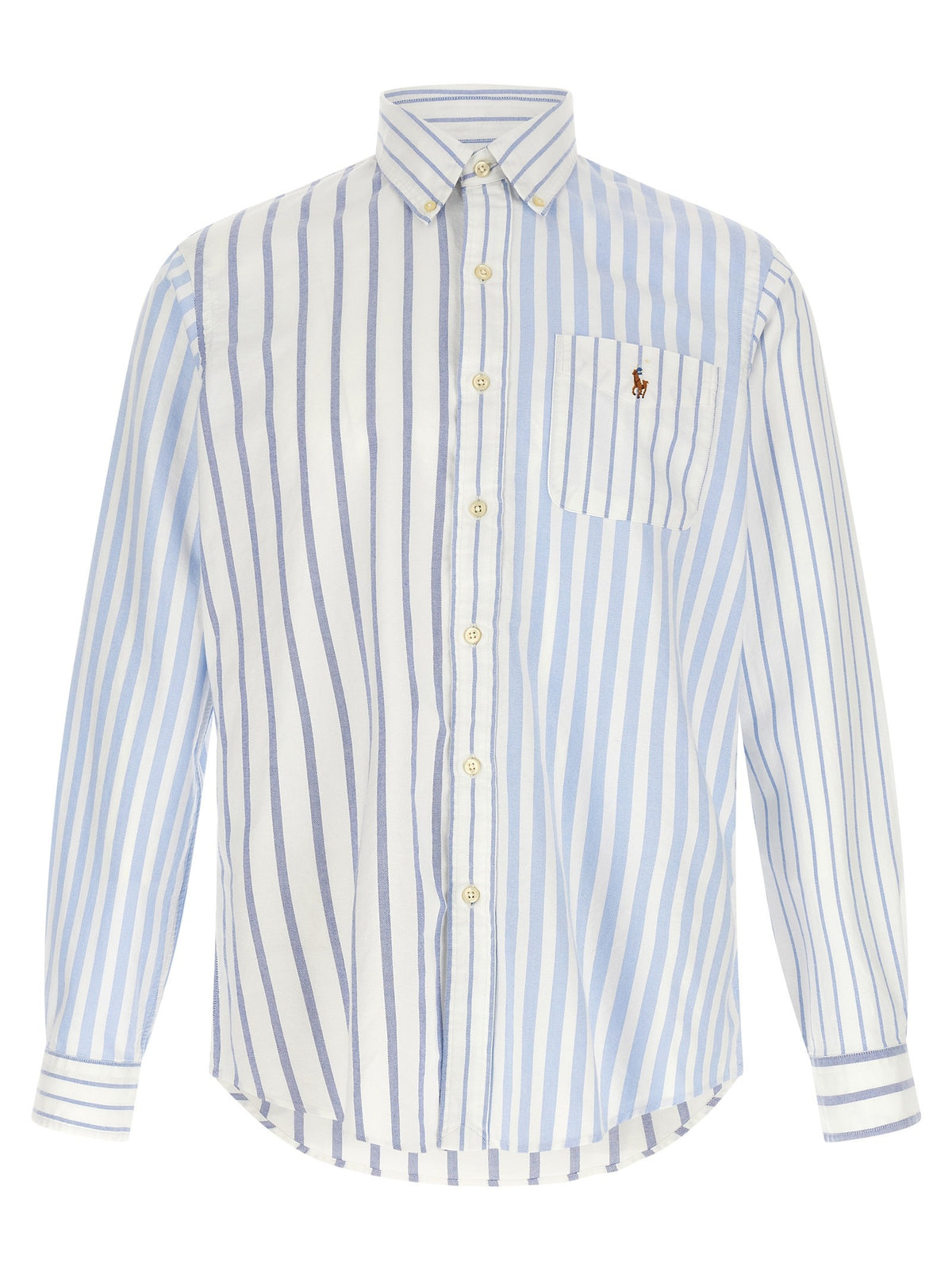 Polo Ralph Lauren Oxford Patchwork Shirt Blue