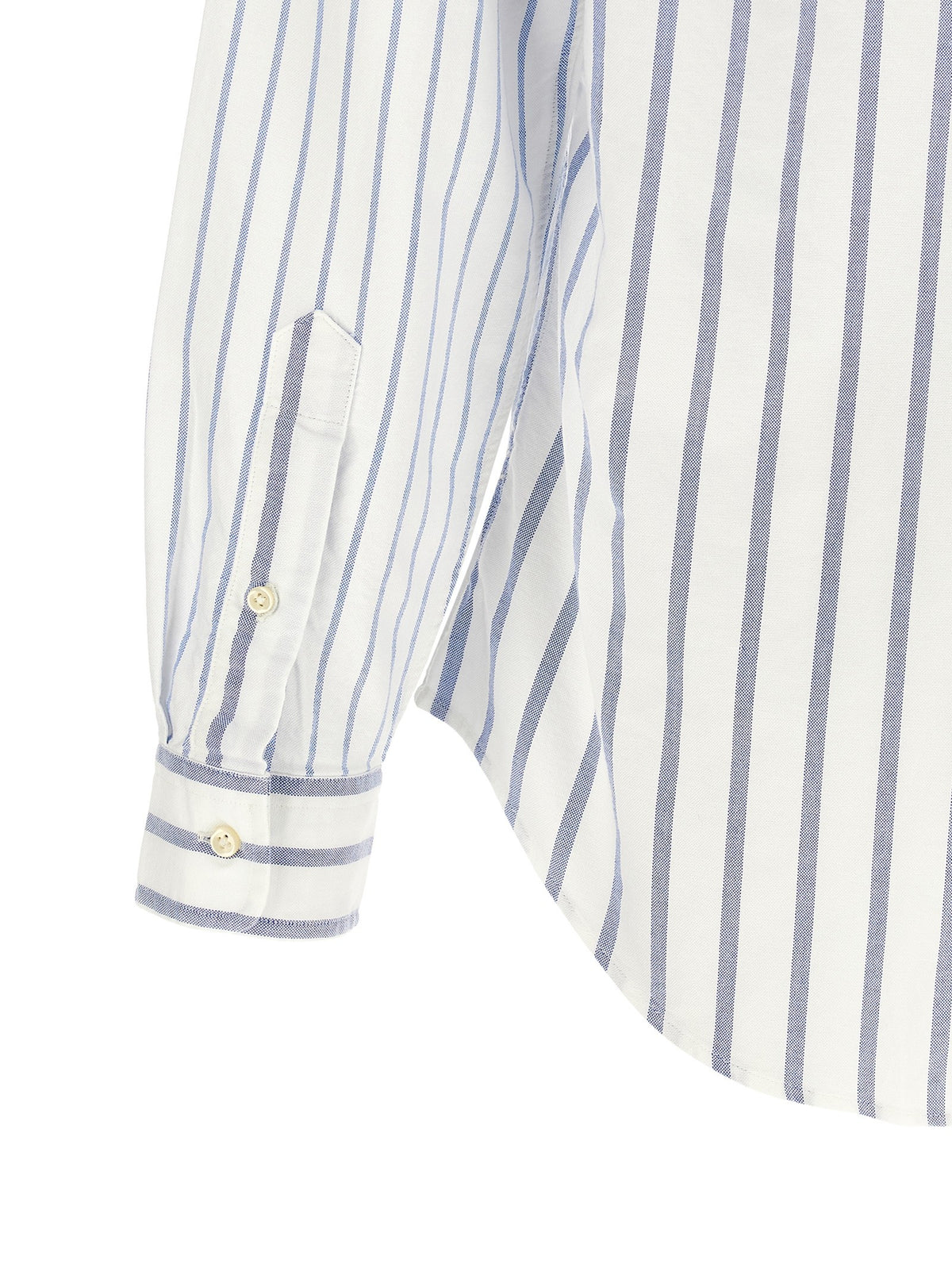 Polo Ralph Lauren Oxford Patchwork Shirt Blue, view 4