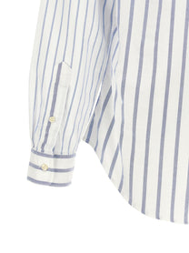 Polo Ralph Lauren Oxford Patchwork Shirt Blue, view 4