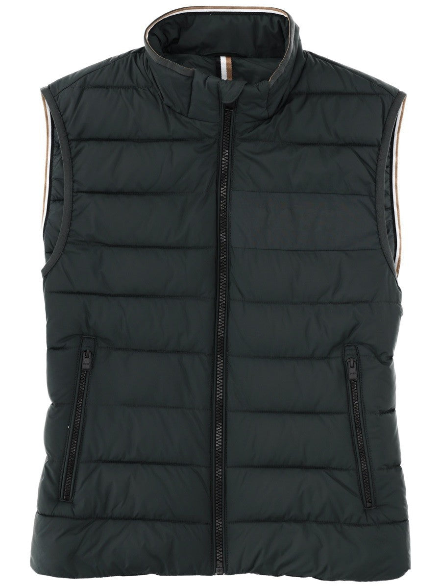 BOSS Men's Delaware Sleeveless Jacket Green