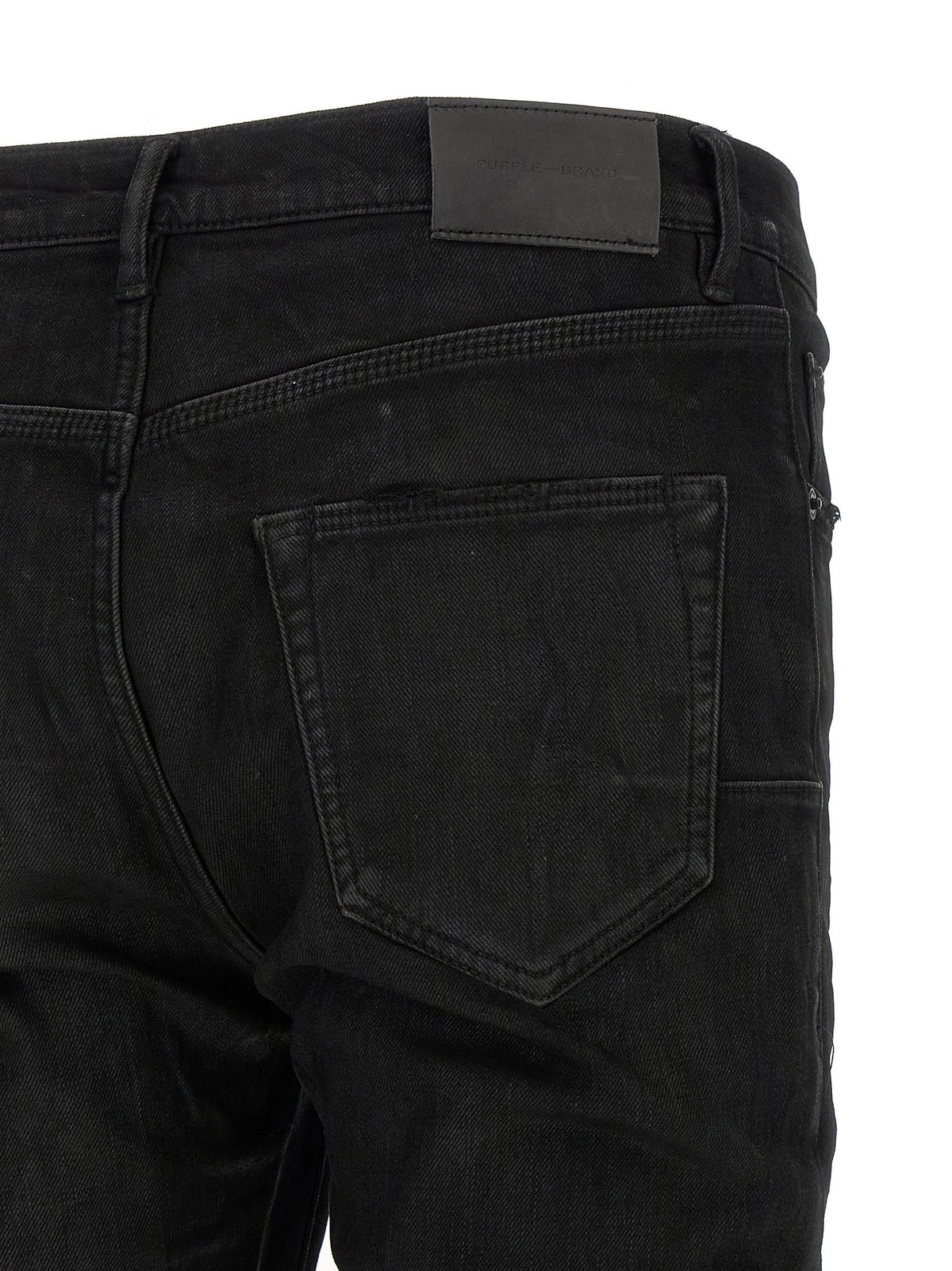 PURPLE BRAND Black Resin Jeans Black