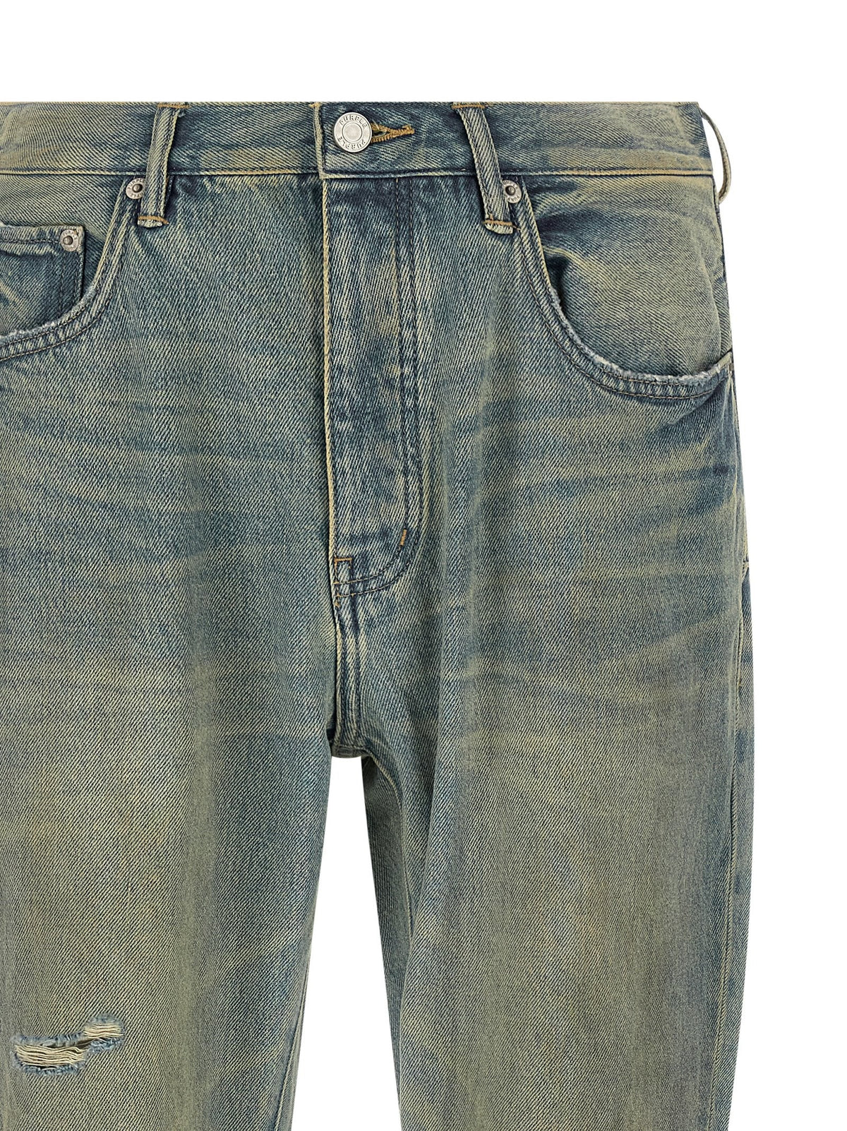 PURPLE BRAND Dirty Fade Rip Boot Jeans Blue