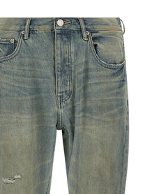 PURPLE BRAND Dirty Fade Rip Boot Jeans Blue