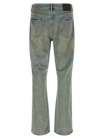 PURPLE BRAND Dirty Fade Rip Boot Jeans Blue