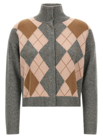 Max Mara Studio Pacche Cardigan Grey