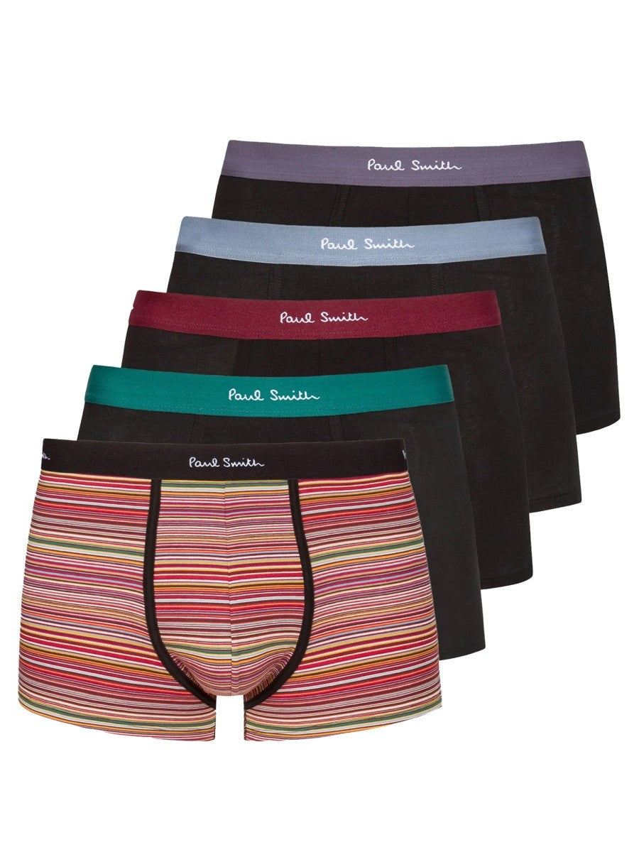 Paul Smith Men's Pack of Five Boxer Shorts Black