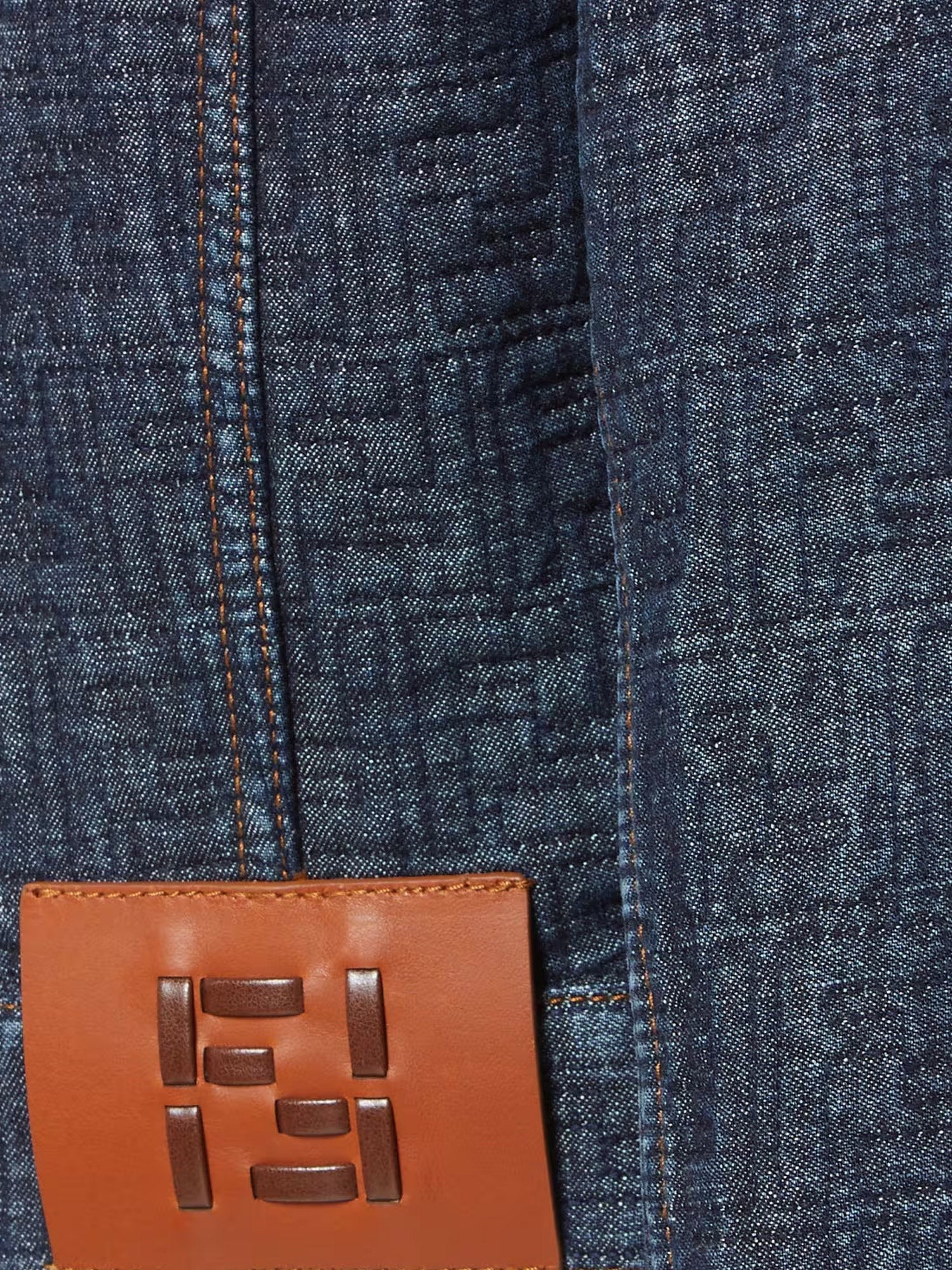 Fendi Women's FF Denim Bolero Jacket Blue
