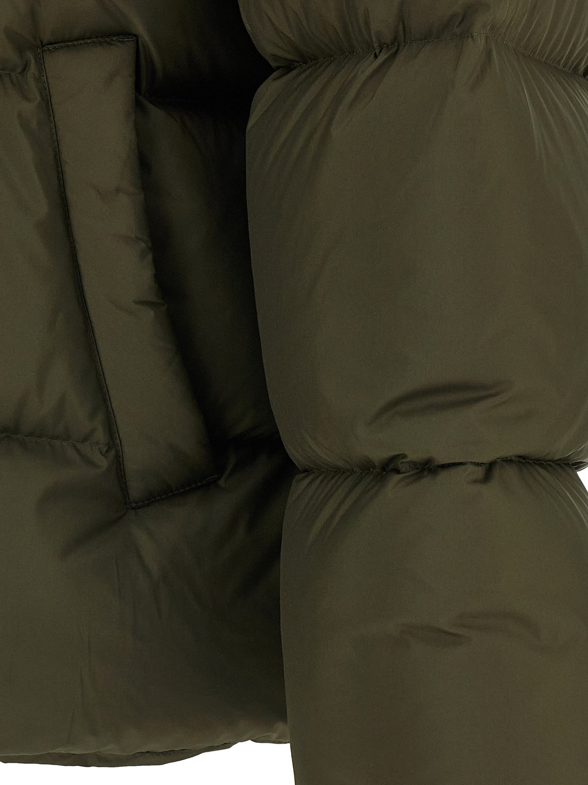 Saint Laurent Padded Down Jacket Green