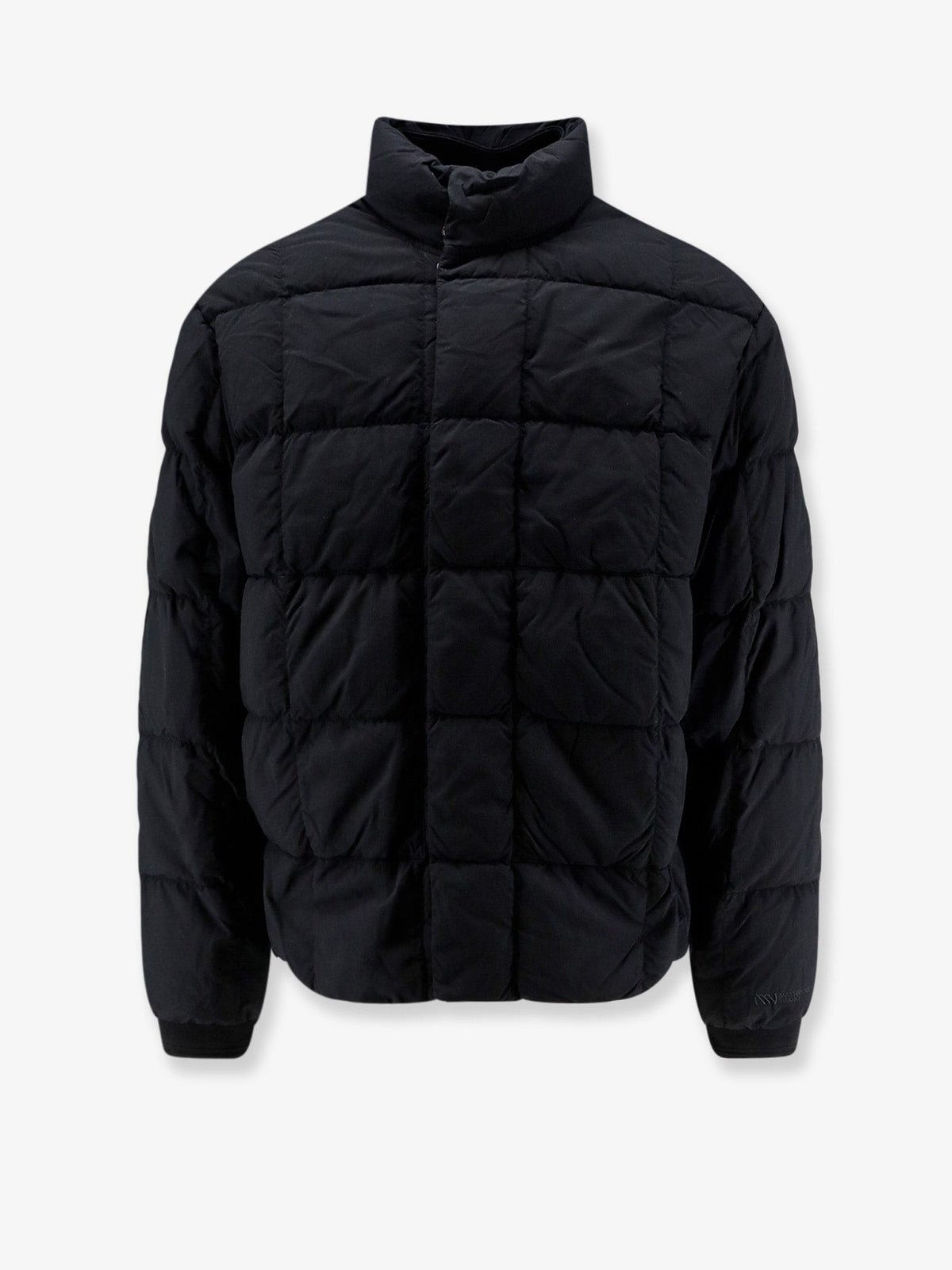 Massimo Osti Men's Padded Nylon Bomber Jacket Black