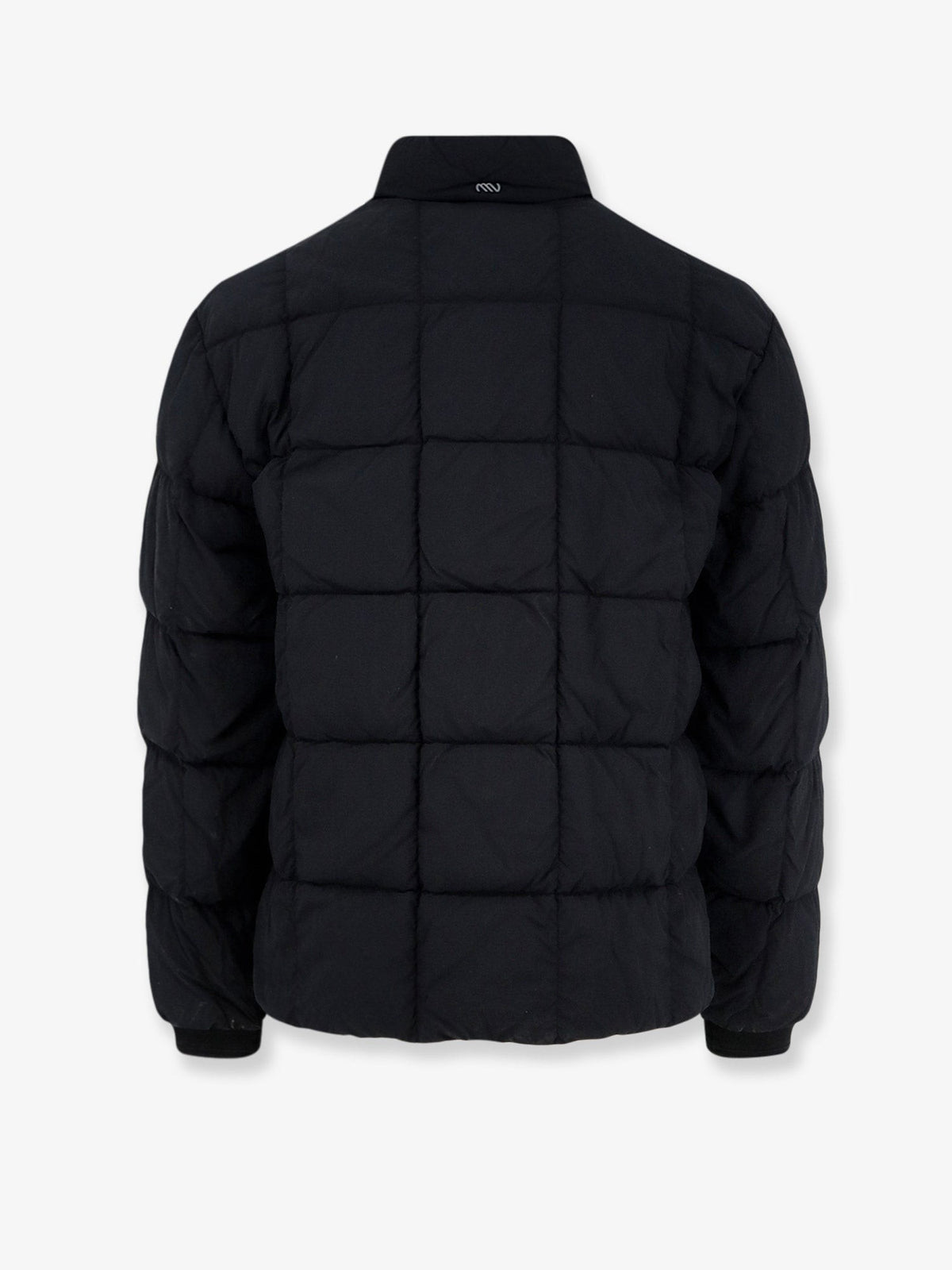 Massimo Osti Men's Padded Nylon Bomber Jacket Black