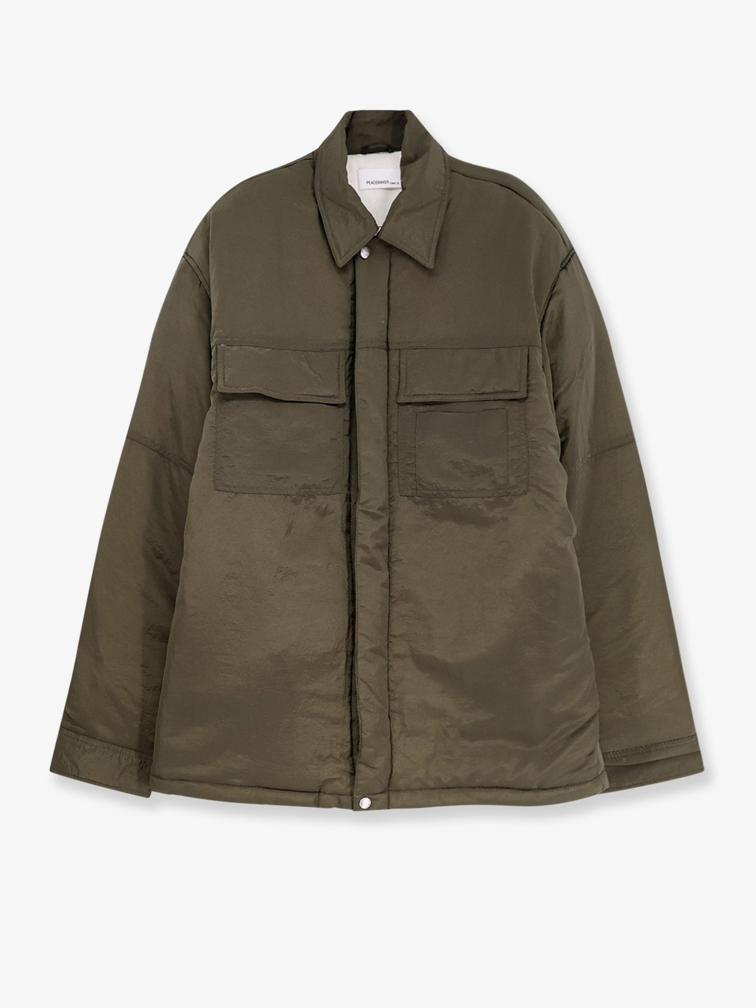 Oamc Peacemaker Men's Padded Overshirt Nylon Jacket Green