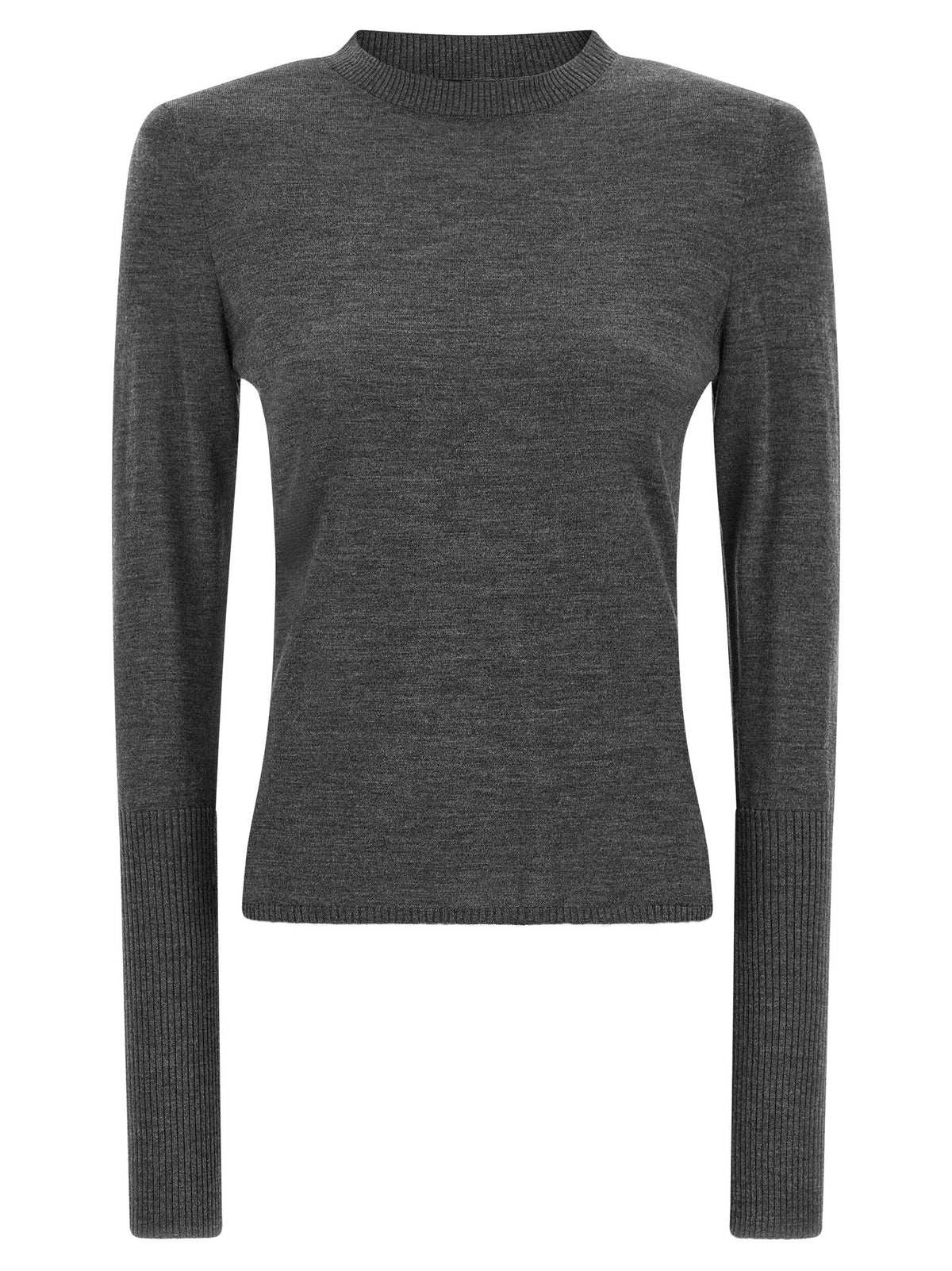 Pinko Padded Shoulder Sweater Grey