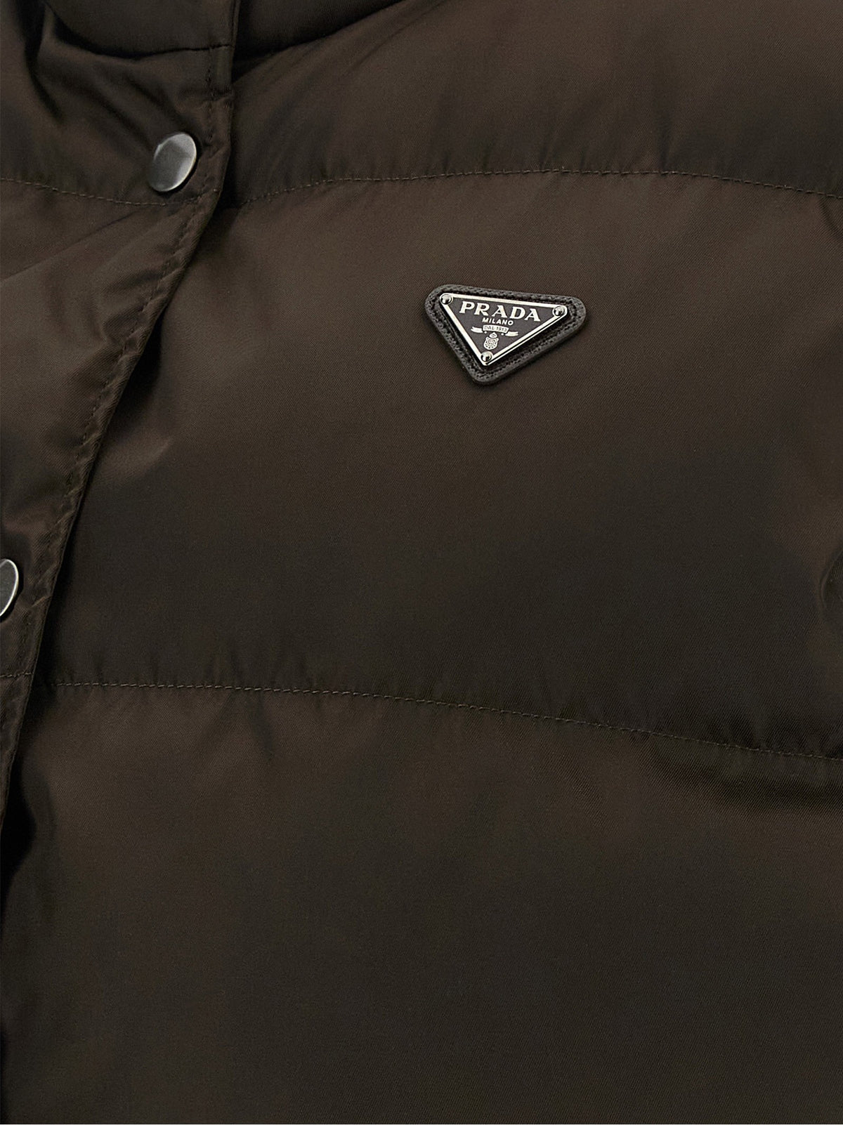 PRADA Padded Vest Brown