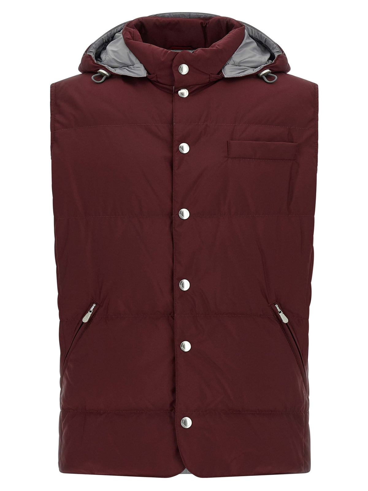 Brunello Cucinelli Padded Vest Red