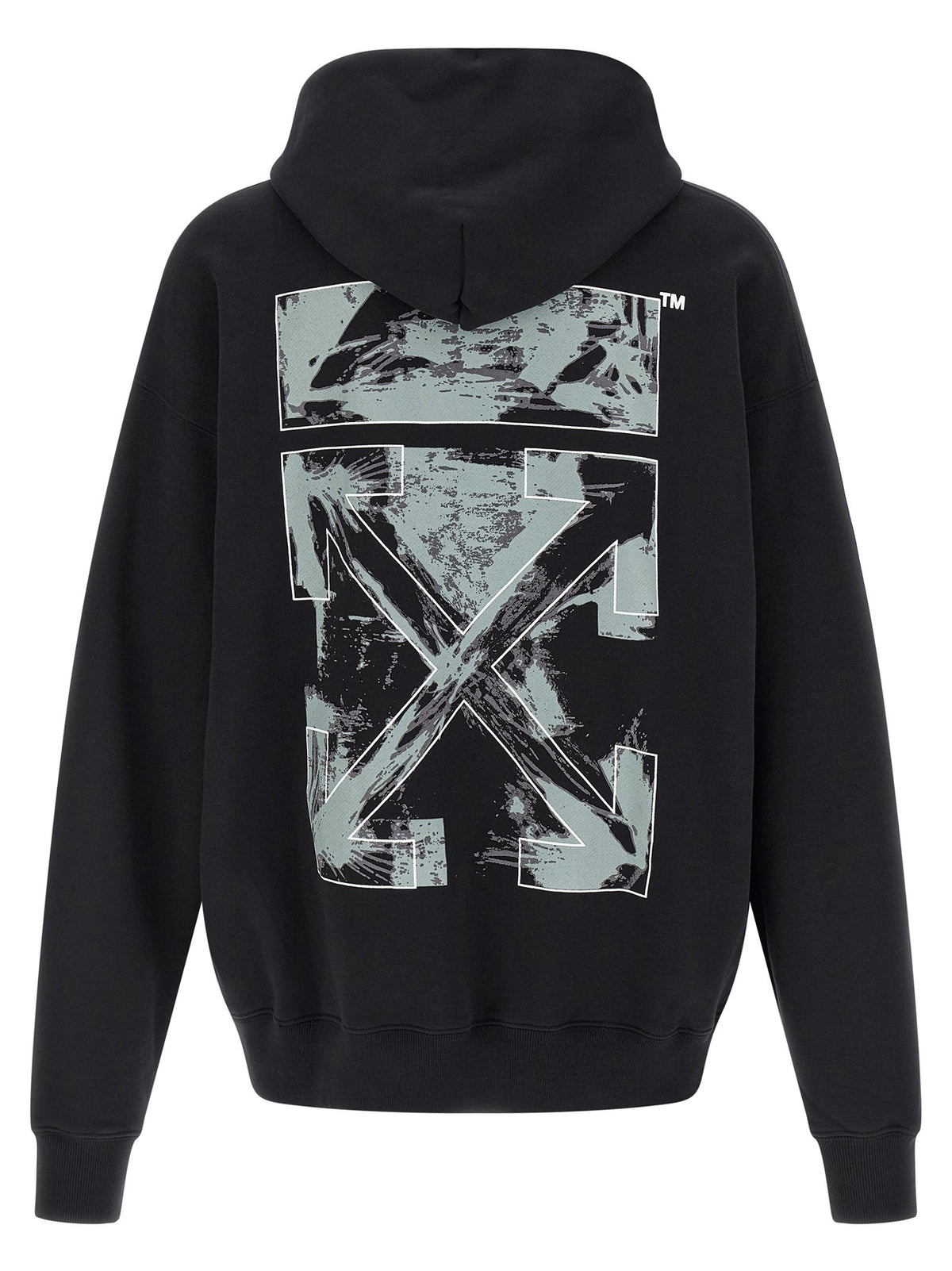Off-White Paint Arrow Skate Hoodie Black