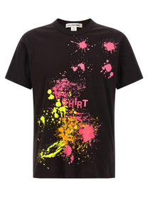 Comme Des Garcons Shirt Paint Splash Shirt Black