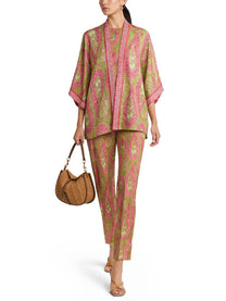 ETRO Women's Paisley Foliage Bootcut Pants Multicolor