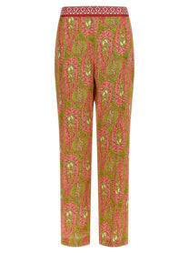 ETRO Paisley Foliage Pants Gold
