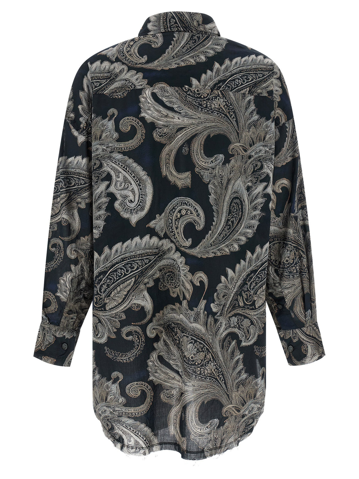 R13 Paisley Print Shirt Gold